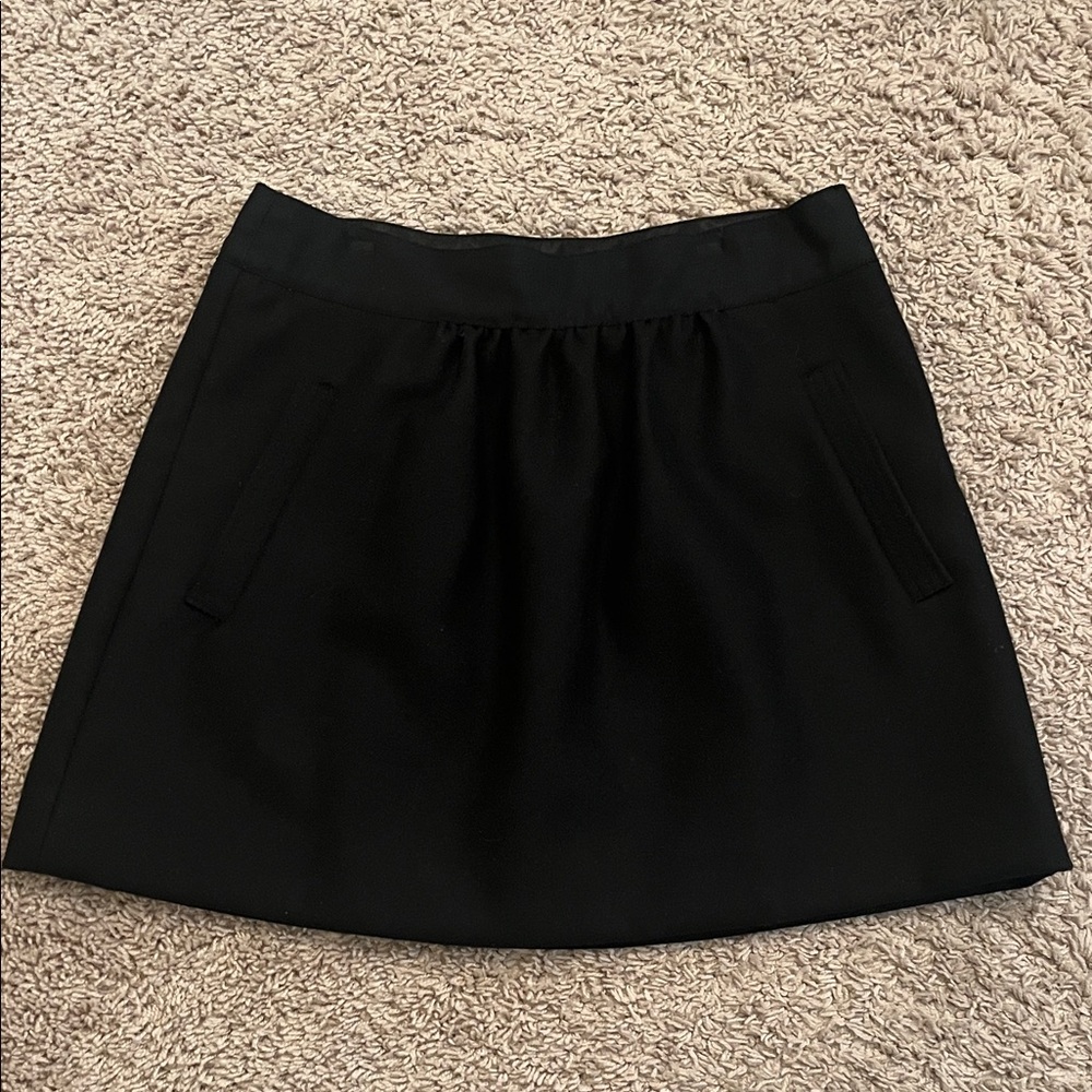 J. Crew Elegant Black Mini Skirt
